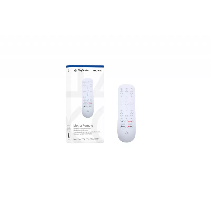 Sony Media Remote, console di gioco, TV, IR wireless, pulsanti, bianco