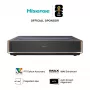 Proiettore HISENSE PT1 3D Smart-TV, nativo 16:9, Wi‑Fi & Ethernet, HDR (HLG), HDMI 2.0/2.1, nero