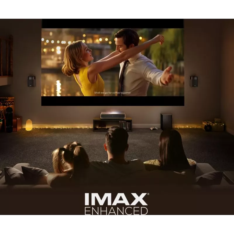 Proiettore HISENSE PT1 3D Smart-TV, nativo 16:9, Wi‑Fi & Ethernet, HDR (HLG), HDMI 2.0/2.1, nero