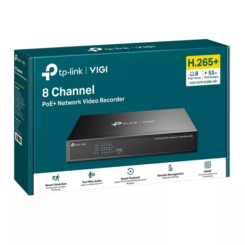 Videoregistratore di rete TP-Link VIGI NVR1008H-8P