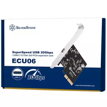 Silverstone ECU06 adattatore USB 3.2 Gen 2 interno PCIe Low-Profile
