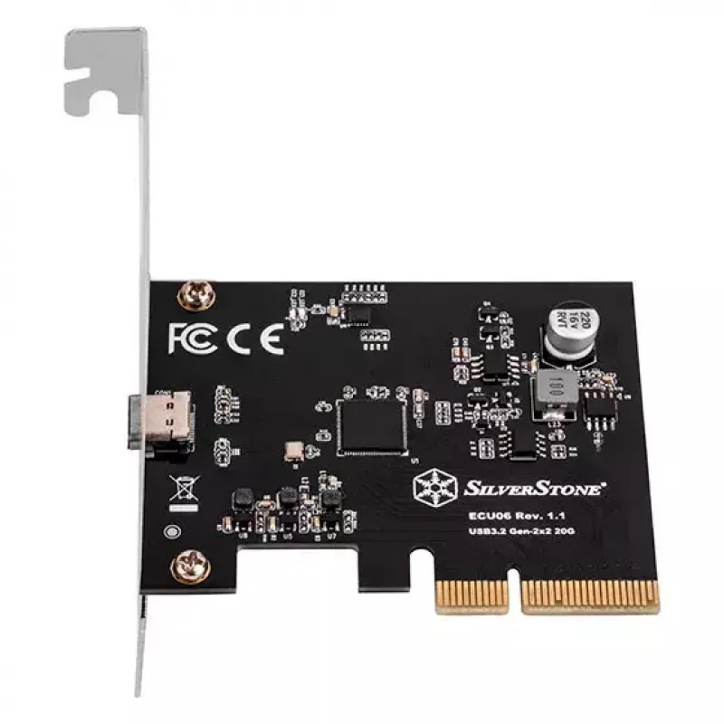 Silverstone ECU06 adattatore USB 3.2 Gen 2 interno PCIe Low-Profile