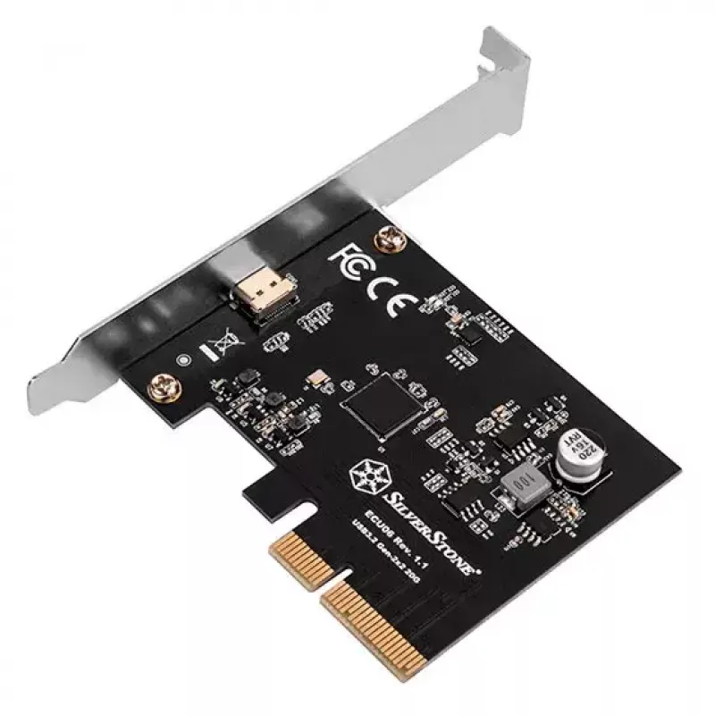 Silverstone ECU06 adattatore USB 3.2 Gen 2 interno PCIe Low-Profile