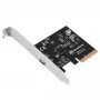 Silverstone ECU06 adattatore USB 3.2 Gen 2 interno PCIe Low-Profile