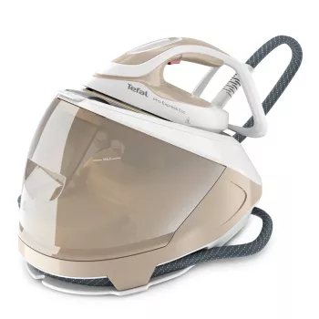 Centro stiro Tefal Pro Express Eco GV9E22E0 2200 W 1,8 L suola Durilium AirGlide Autoclean Beige, Bianco