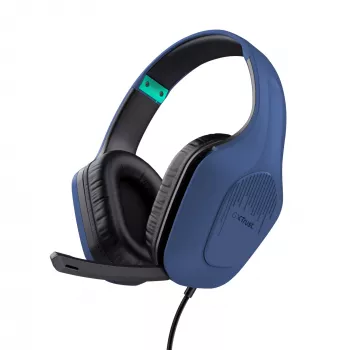 Trust GXT 415B Zirox Headset con filo Head-band Gaming Blu