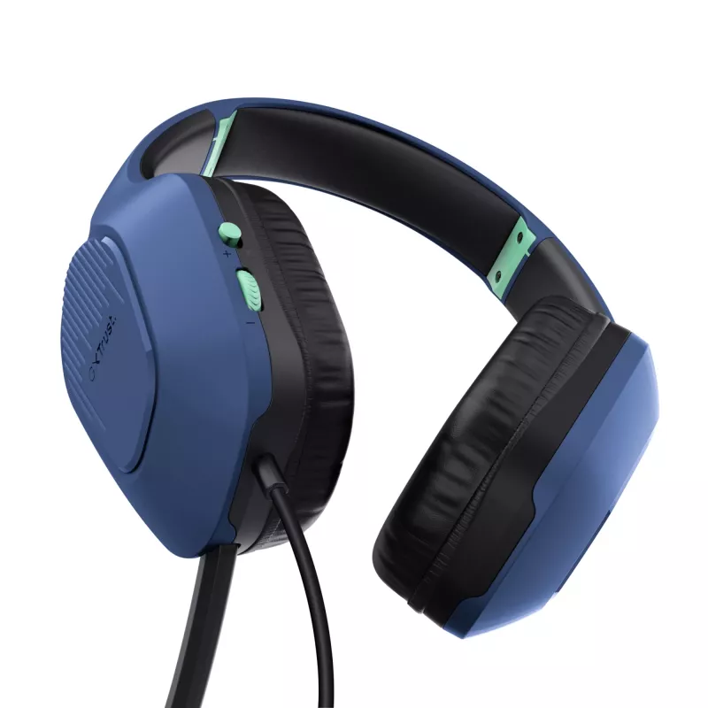 Trust GXT 415B Zirox Headset con filo Head-band Gaming Blu