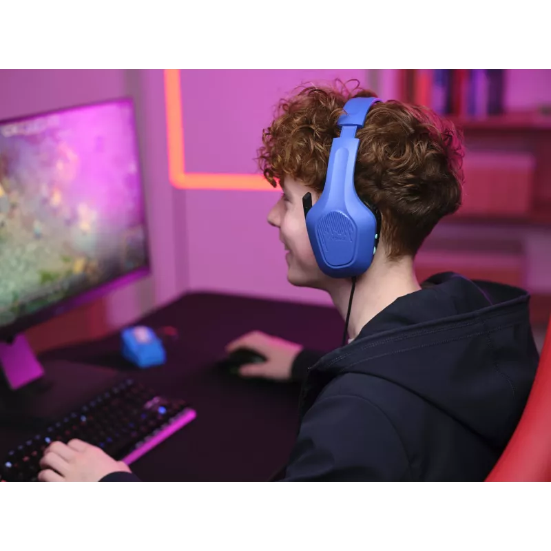 Trust GXT 415B Zirox Headset con filo Head-band Gaming Blu