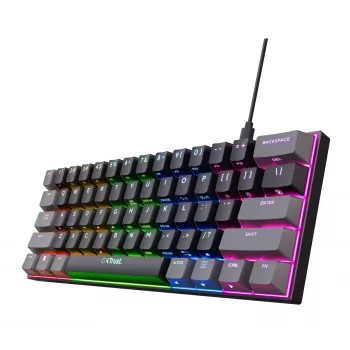 Trust GXT 867 Acira Tastiera Gaming USB QWERTY US-Inglese Nero