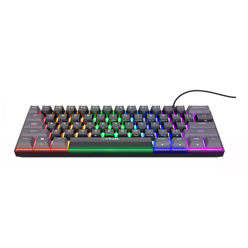 Trust GXT 867 Acira Tastiera Gaming USB QWERTY US-Inglese Nero