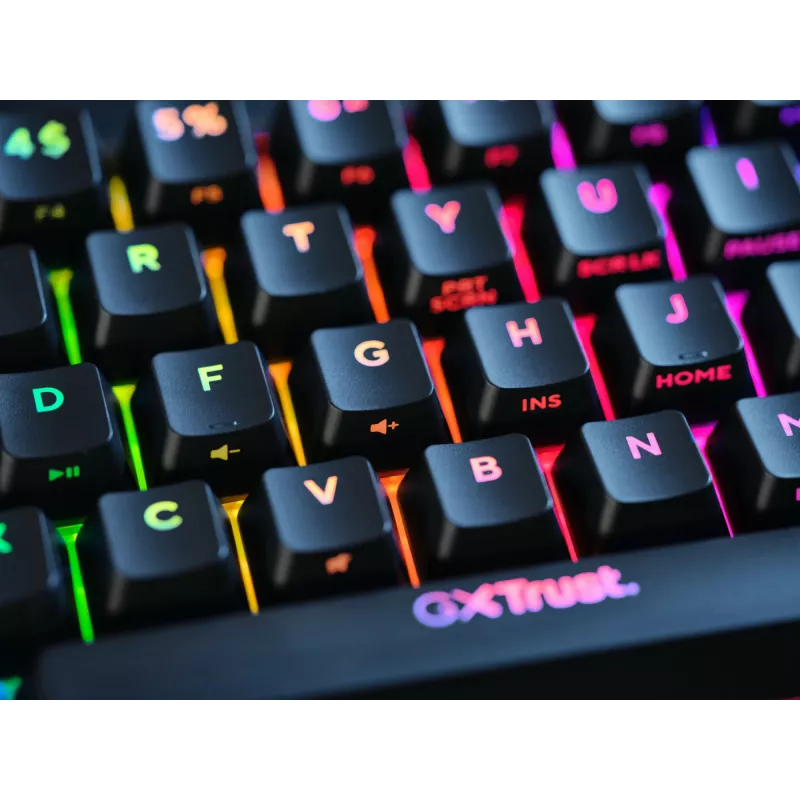 Trust GXT 867 Acira Tastiera Gaming USB QWERTY US-Inglese Nero