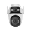 TP-Link Tapo Telecamera di sicurezza Pan/Tilt Outdoor Dual Lens, Telecamera di sicurezza IP, Esterno, Con filo e wireless, Montaggio a soffitto/parete/palo, Bianco, Sferica