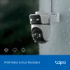 TP-Link Tapo Telecamera di sicurezza Pan/Tilt Outdoor Dual Lens, Telecamera di sicurezza IP, Esterno, Con filo e wireless, Montaggio a soffitto/parete/palo, Bianco, Sferica