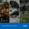 TP-Link Tapo Telecamera di sicurezza Pan/Tilt Outdoor Dual Lens, Telecamera di sicurezza IP, Esterno, Con filo e wireless, Montaggio a soffitto/parete/palo, Bianco, Sferica
