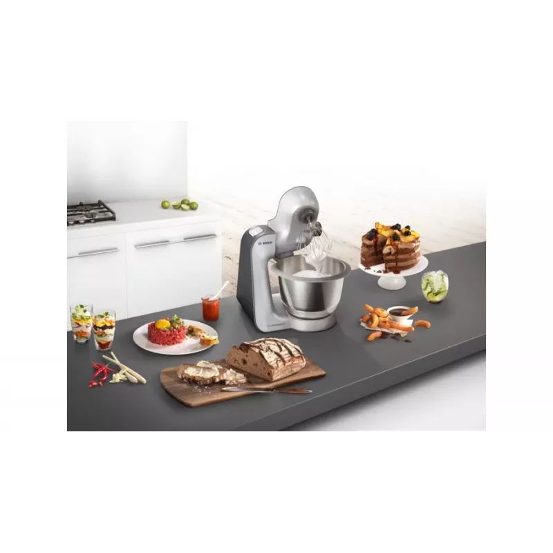 Bosch MUM59S81DE robot da cucina 1000 W 3,9 L nero, acciaio inox
