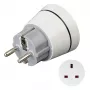 Hama 00223452 adattatore da viaggio tipo F tipo G (UK) bianco
