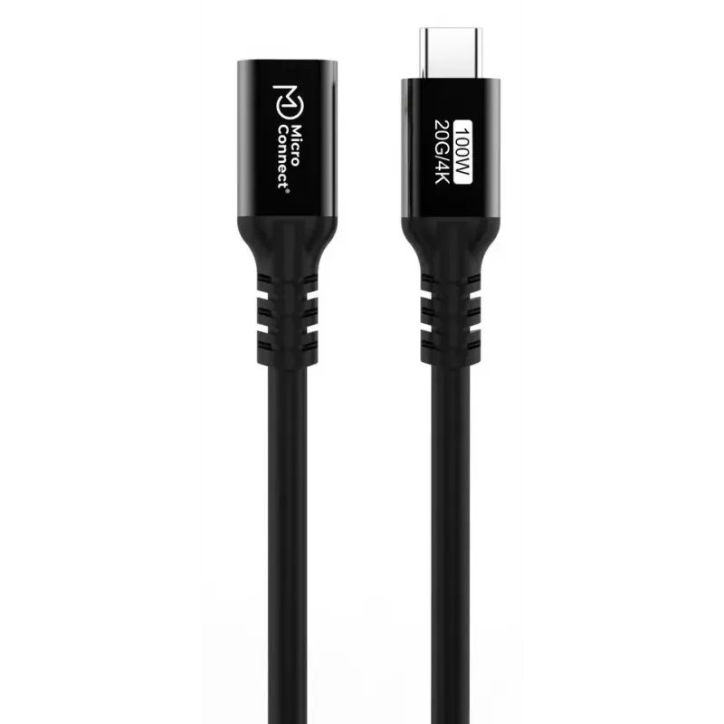 Cavo USB-C a USB-C MicroConnect MC-USB3.2CC1-FA — USB 3.2 Gen 2x2, 1 m, nero