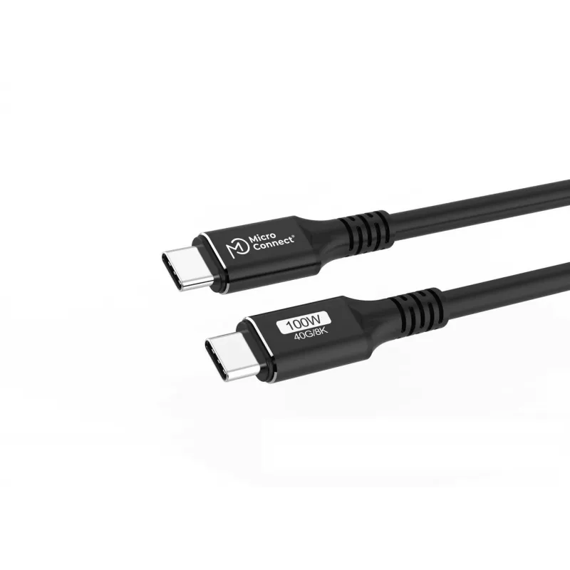 Microconnect USB4CC015 cavo USB USB4 Gen 3x2 0,15 m USB-C nero