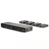 Lindy 70m Cat.6 4x4 HDMI 4K60 Matrix Extender, 3840 x 2160 pixel, trasmettitore e ricevitore AV, 70 m, cablato, nero, HDCP