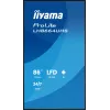 Display piatto per digital signage IIYAMA LH8664UHS-B3AG — 85,6 pollici (2,17 m) 3840x2160 4K IPS, 450 cd/m², Wi‑Fi, Android, 24/7, nero