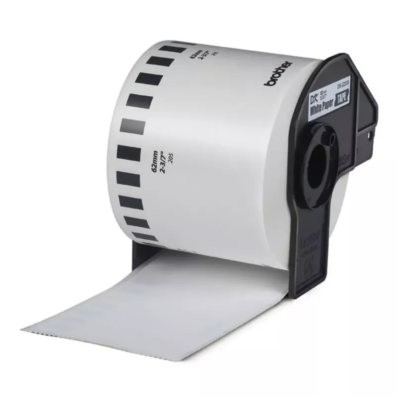 Etichetta continua Brother DK22205 nero su bianco 6,2 cm x 30,48 m
