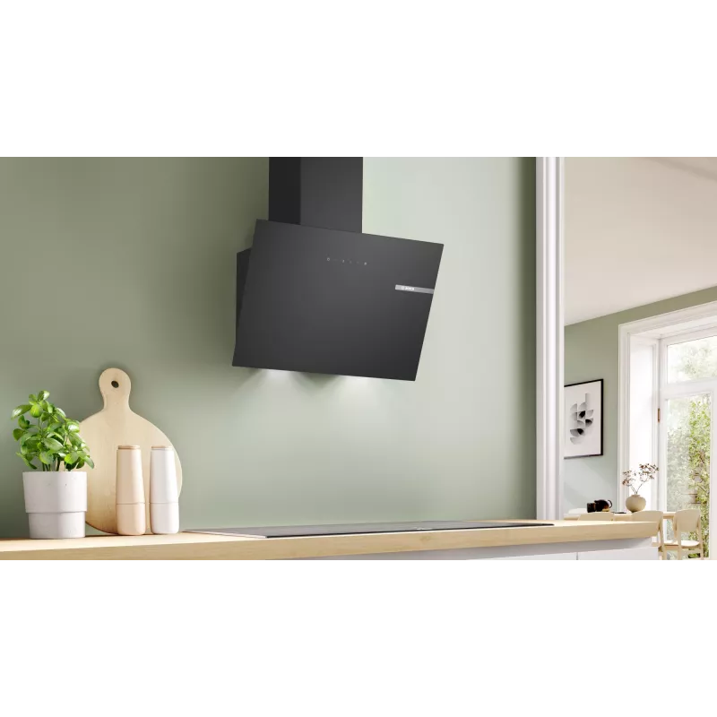 Cappa aspirante Bosch Serie 2 DWK65DK60 a parete nero 430 m³/h