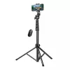 Selfie stick UGREEN LP680 Bluetooth con telecomando, estensibile fino a 1,7 m, altezza massima 180 cm, compatibilità universale, nero