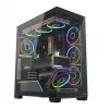 Case PC Mid-Tower MODECOM VOLCANO STELLAR PLUS ARGB MIDI, 5 ventole frontali, vetro temperato, USB-C