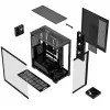 Case PC Mid-Tower MODECOM VOLCANO STELLAR PLUS ARGB MIDI, 5 ventole frontali, vetro temperato, USB-C