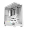 Case PC MODECOM VOLCANO STELLAR PLUS MIDI BIANCO — Midi Tower, microATX, vetro temperato, USB-C, supporta GPU 420 mm