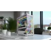 Case PC MODECOM VOLCANO STELLAR PLUS MIDI BIANCO — Midi Tower, microATX, vetro temperato, USB-C, supporta GPU 420 mm
