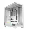Case PC MODECOM VOLCANO STELLAR PLUS MIDI BIANCO — Midi Tower, microATX, vetro temperato, USB-C, supporta GPU 420 mm