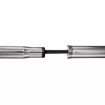 Bastone da passeggio pieghevole ActionMed LI101AM — argento, impugnatura ergonomica, cinturino, antiscivolo, controllo del passo