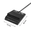 Lettore di carte QOLTEC Smart ID Card Reader Intelligenst modello 50636 USB Type-C