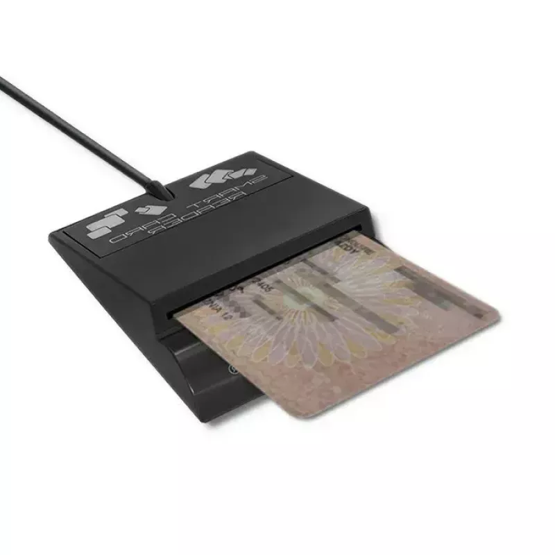 Lettore di carte QOLTEC Smart ID Card Reader Intelligenst modello 50636 USB Type-C