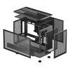Case PC DeepCool CH260 Micro Tower nero — Micro-ATX/Mini-ITX, vetro temperato, USB-C, GPU max. 413 mm