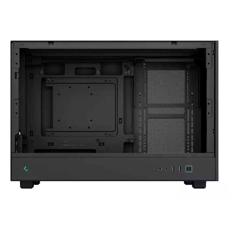Case PC DeepCool CH260 Micro Tower nero — Micro-ATX/Mini-ITX, vetro temperato, USB-C, GPU max. 413 mm
