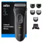 Braun 3000BT rifinitore a batteria 5 7 mm bagnato & asciutto nero grigio