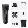 Braun 3000BT rifinitore a batteria 5 7 mm bagnato & asciutto nero grigio