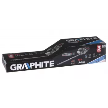 Cesoia a batteria GRAPHITE 58G032, lunghezza di taglio 51 cm, attrezzo da giardino a batteria