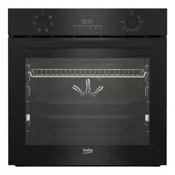 Forno elettrico da incasso BEKO BBIE123001BD — 72 L, 2400 W, display LED, manopole a scomparsa, autopulizia a vapore, nero