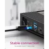 ICY BOX 11 in 1 docking station ibrida con tripla uscita video