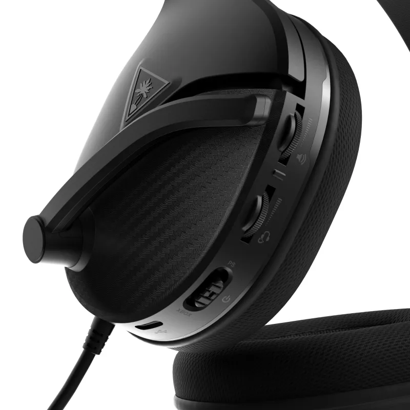 Turtle Beach Recon 200 nero Gen 2 cuffie gaming amplificate con filo – PS4, PS5, Xbox Series X o S One e PC