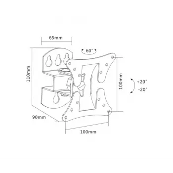 Supporto da parete per TV Sopar 23114 68,6 cm (27