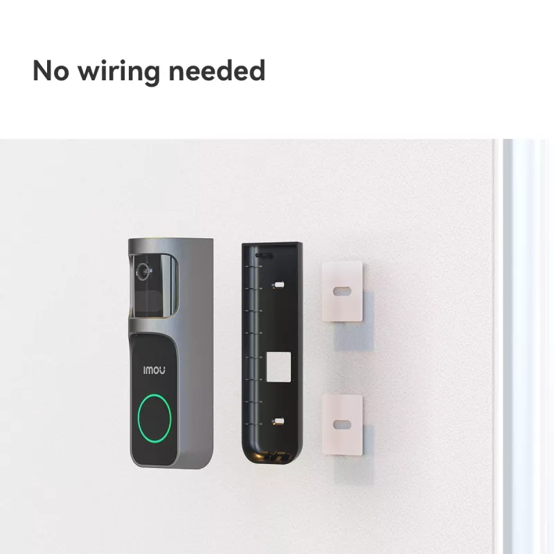 Imou Doorbell 2S Kit nero 3 MP wireless montaggio a parete