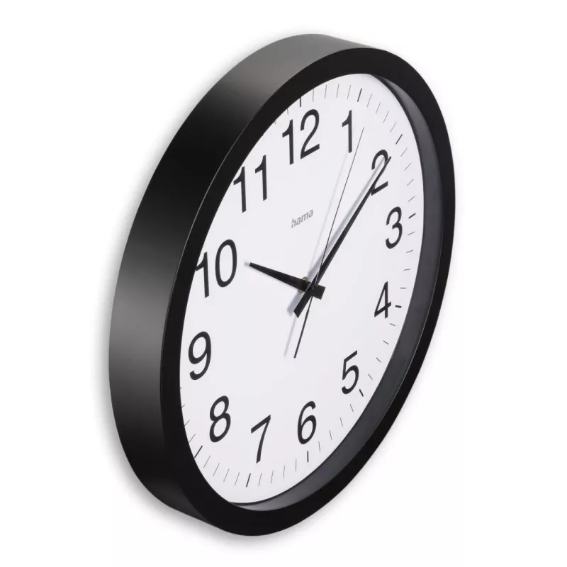 Hama Aruba orologio al quarzo rotondo nero, bianco