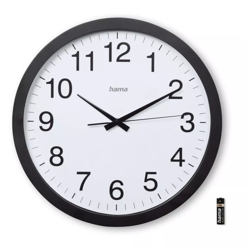 Hama Aruba orologio al quarzo rotondo nero, bianco