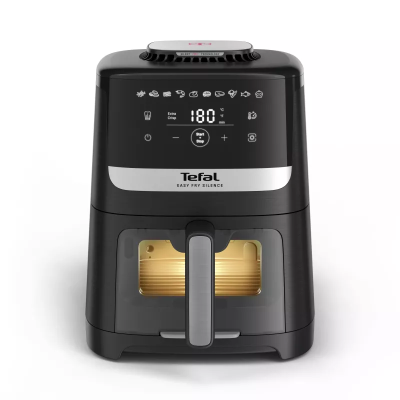 Friggitrice Tefal Easy Fry Silence EY5568E0 friggitrice ad aria single 5 L a sé stante nero, acciaio inox