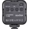 Flash per fotocamera Godox LED6BI nero 6500K batteria ricaricabile 10h