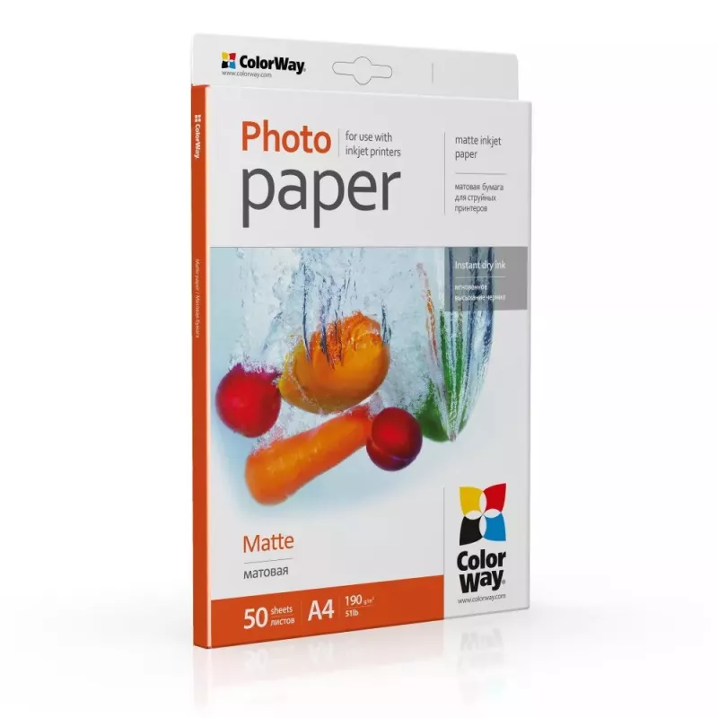 Carta fotografica A4 opaca Colorway PM190050A4